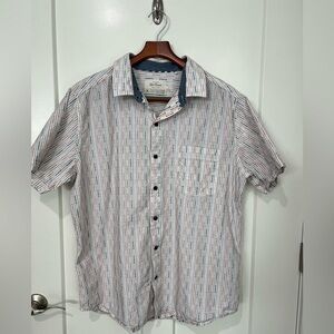 Old Ranch Men's Striped Button Up Shirt Sz XL